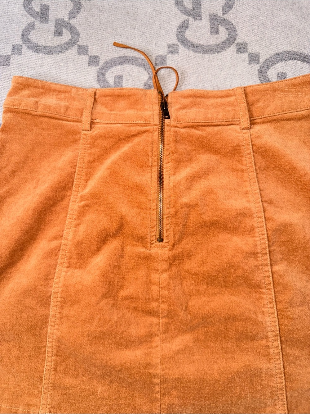 Forever 21 Rust Lace-Up Corduroy Mini Skirt - Picture 7 of 9